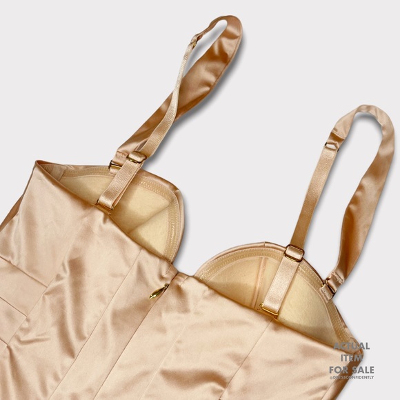 AGENT PROVOCATEUR Decla Corset Bodysuit - Nude - Picture 8 of 11